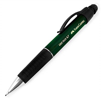Faber-Castell Versatil Kalem Grip Plus, Uç Kalınlığı: 0,7 Mm, Gövde Rengi: Yeşil Metalik