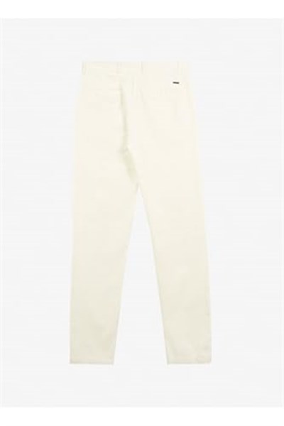 Fabrika Kırık Beyaz Normal Chino Pantolon, F3WM-PNT168