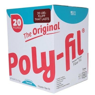 Fairfield Poly-Fil Premier 100% Polyester Fiberfill-20lb Box -PFLB20