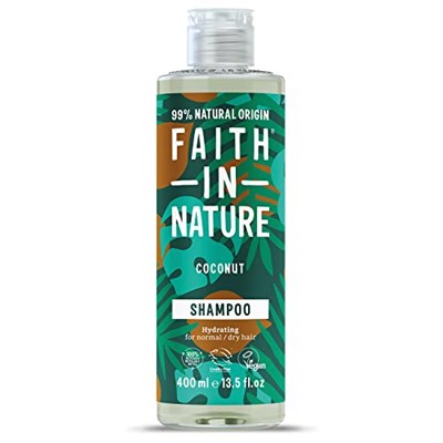 FAITH IN NATURE Coconut / %99 Doğal İçerikli Şampuan-Nemlendirici Hindistan Cevizi Normal&Kuruya Dönük Saçlar İçin - Seçenekler: 400 ml, 400 ml (2 paketi)