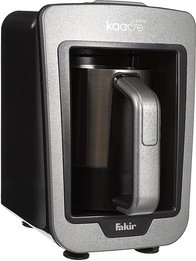 Fakir Kaave Steel Türk Kahvesi Makinesi, 735 W, 4 Fincan Kapasite, 280 ml Hazne, Paslanmaz Çelik, 21 x 14.5 x 22.5 cm, Rouge