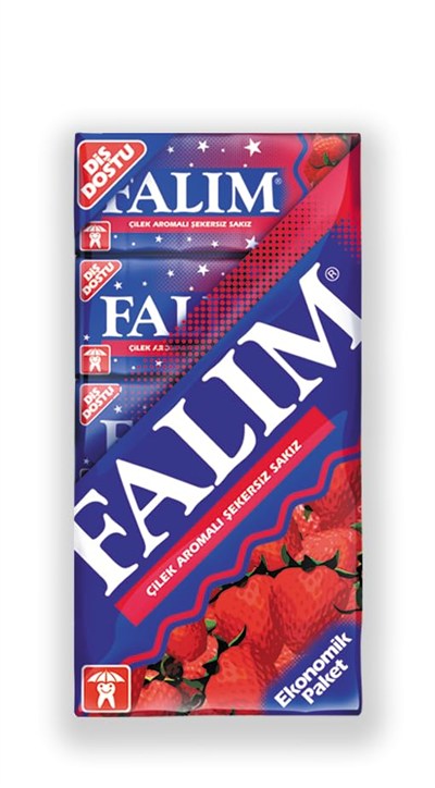 Falım 5li Çilekli Şekersiz Sakız 35 gr