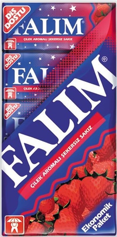 Falım 5li Çilekli Şekersiz Sakız 35 gr