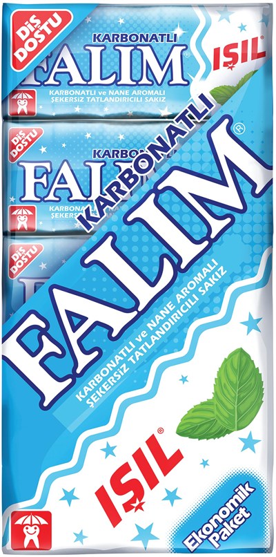 Falım 5li Işıl Karbonat ve Nane Aromalı Şekersiz Sakız 40 gr