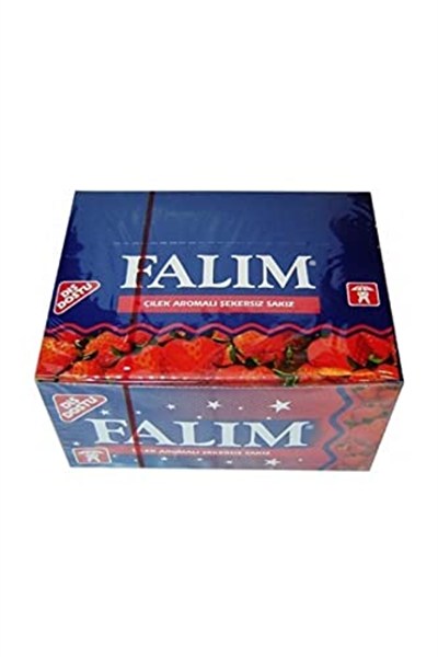Falim Falım Tekli Çilek Sakız (100 Adet)