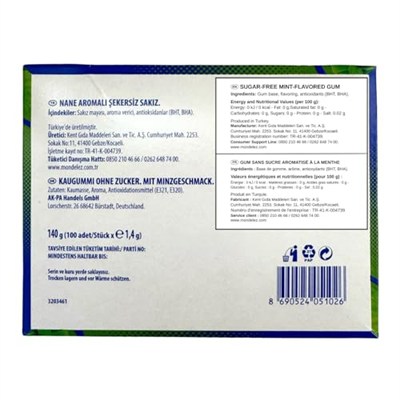 Falim Nane Aromalı Şekersiz Sakız 1,4 gx 100 Adet