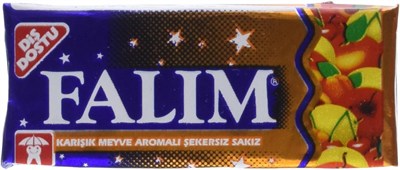 Falim Şekersiz Sakız Karışık Meyve Aromalı 5 li 7 g x 20 Adet