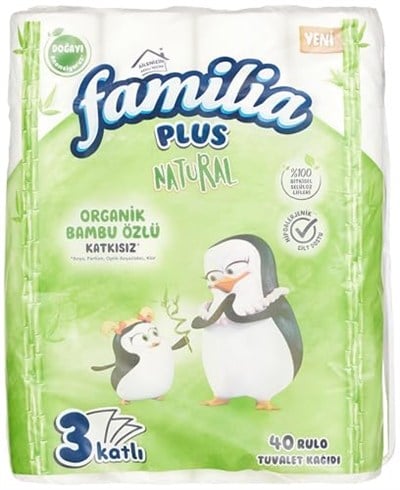 Familia Plus Natural 40lı Paket Tuvalet Kağıdı