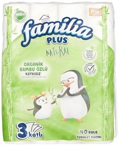 Familia Plus Natural 40lı Paket Tuvalet Kağıdı
