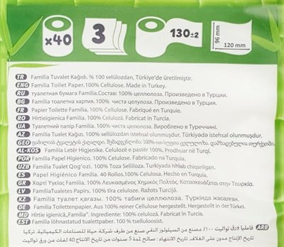 Familia Plus Natural 40lı Paket Tuvalet Kağıdı