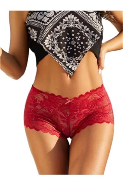 Fancy&Dancy Kadın Dantel Şort Boxer 2050