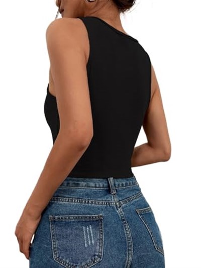 Fancy&Dancy Kadın Kaşkorse Şık Büstiyer - Ribana Kumaş Crop Üst 60500