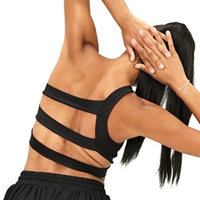 Fancy&Dancy Kadın Tek Omuzlu Sırt Detaylı Crop Üst - Dalgıç Kumaş Şık Büstiyer - Kucakers_Bra