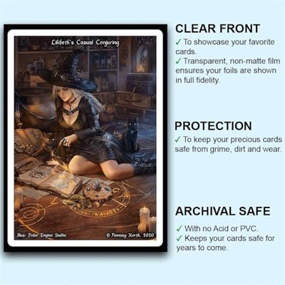 Fantasy North - Riley - Babanın Küçük Şeytanı - 100 Pürüzsüz Mat TCG Ticaret Kartı Kılıfı - Anime - Magic MTG Komutanı Pokemon ve Diğer Kart Oyunlarına Uyar - Oyun Kartı Kılıfları