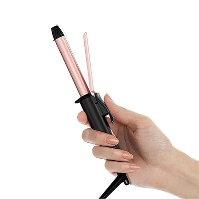 FARERY Seyahat boyutu saç maşası çift voltaj, Mini saç maşası, kısa saçlar için 1/2 inç namlu, Keratin ve Argan yağı infüzyonlu seramik mini saç bigudi, saklama çantalı seyahat saç bigudi
