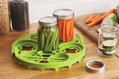 Farm to Table Çift Konserve Rafı, Naylon, Quart veya Pint Boyutları 11,5 x 11,5 x 2