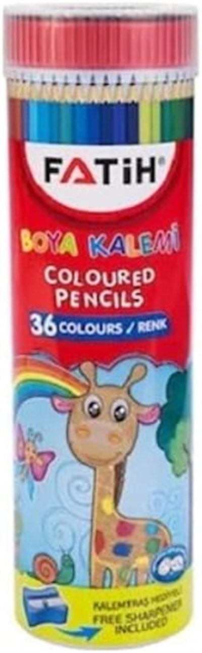 Fatih FA33190KB36RTB Tüpte Tam Boy Renkli Kalemler, 36 Renk - Seçenekler: 12 Renk, 24 Renk, 36 Renk