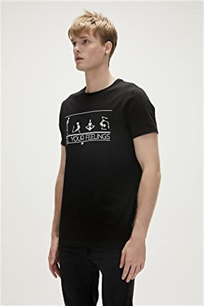 Feel You Erkek T-Shirt - 23.01.07.025 Siyah