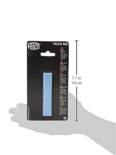 Felco Seramik Bileme Taşı Model 902 Yüksek Saflık Çift Taraflı Korundum Orta Mavi Taraf İnce Beyaz Taraf Hassas Kesim Bıçakları Keskinleştirir Bıçaklar Makaslar 100mm
