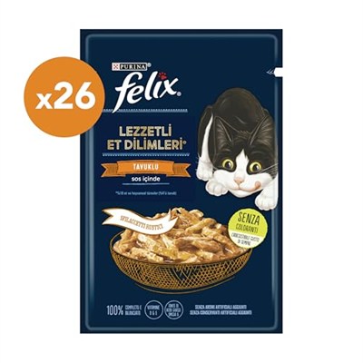 Felix Tasty Shreds Tavuklu (26 x 80 gr)