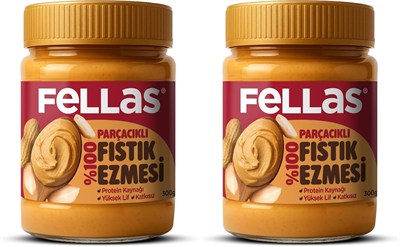 Fellas Fıstık Ezmesi%100 300 gr (2 paketi)
