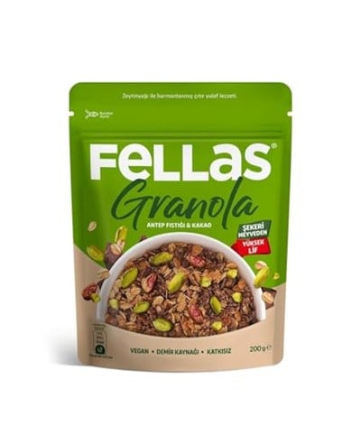 Fellas Granola Antep Fıstığı ve Kakao 200 gr