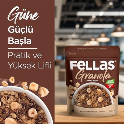 Fellas Granola Fındık ve Kakao 200 gr
