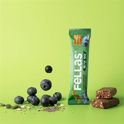 Fellas Meyve Bar, Chialı ve Yaban Mersinli, 40gr x 12 Adet