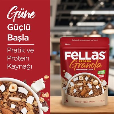 Fellas Protein Granola Hindistan Cevizi ve Kakao 270 gr