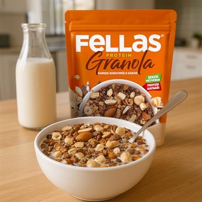Fellas Protein Granola Karışık Kuruyemiş ve Kakao 270 gr