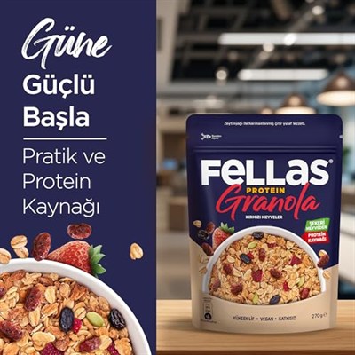 Fellas Protein Granola Kırmızı Meyveler 270 gr
