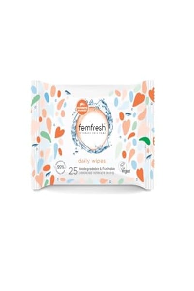 Femfresh Aloe Vera & Calendula Özlü Dış Genital Bölge 25li Islak Mendili (1 x 25 Adet)