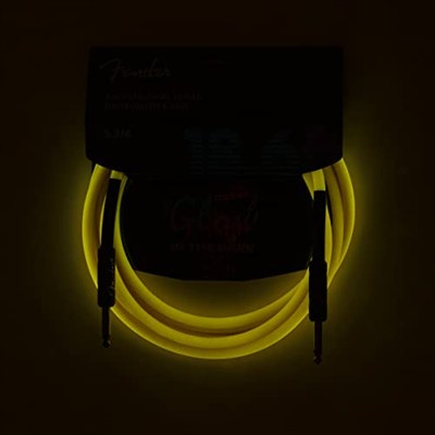 Fender® »GLOW IN THE DARK - CABLE« Instrumenten-Kabel - 5.5m - Farbe: Orange