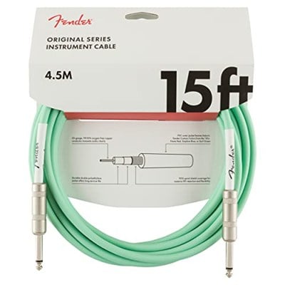 Fender Original Series Instrument Cables 4.5 Metre - Surf Green Enstrüman Kablosu
