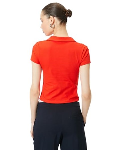 Fermuarlı Polo Tişört Kısa Kollu Slim Fit