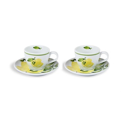Fern&Co Citrus Collection Porselen 2 Li Türk Kahvesi Seti /hediye Kutulu