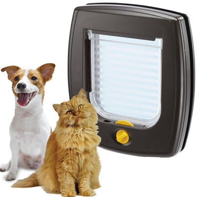 Ferplast Swıng 3 Kedi-Köpek Kapısı,Kahve,14,8X14,5, Standard, Kahverengi - Seçenekler: Microchip, Standard, 1 Adet, S (21,5 x 5 x h. 24 cm.)...