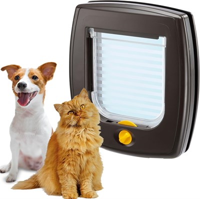 Ferplast Swıng 3 Kedi-Köpek Kapısı,Kahve,14,8X14,5, Standard, Kahverengi - Seçenekler: Microchip, Standard, 1 Adet, S (21,5 x 5 x h. 24 cm.)...