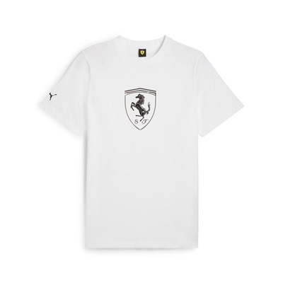 Ferrari Race Erkek Beyaz Günlük Stil T-Shirt 63018904