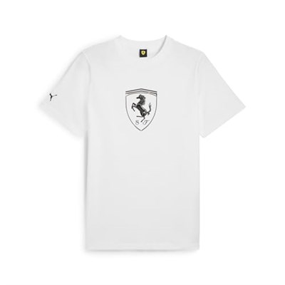 Ferrari Race Erkek Beyaz Günlük Stil T-Shirt 63018904