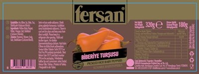 Fersan Biberiye Biber Turşusu 370 ML