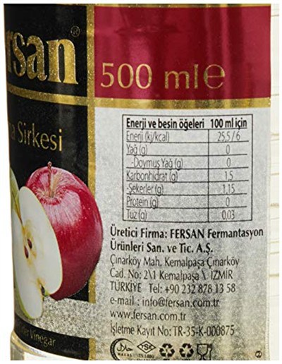 Fersan Elma Sirkesi 500 ml (2 paketi)