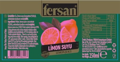 Fersan Limon Suyu 250 ml
