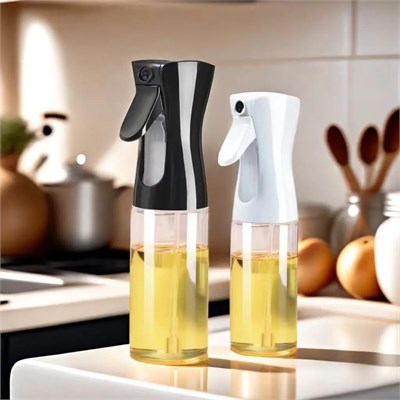 FETHİYE TOPTAN Sprey Yağdanlık Cam Şişe Yağ Püskürtücü Airfryer Kızartma Izgara Salata İçin Yağlık 220 ml Asorti