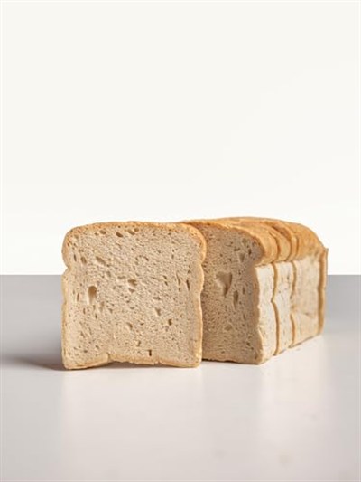 Fiberlife Yüksek Lifli Glutensiz Ekmek, Düşük Kalorili, Diyabet ve Ketojenik Beslenmeye Uygun Vegan Ekmek, 0 Net Karbonhidrat, 400 gr