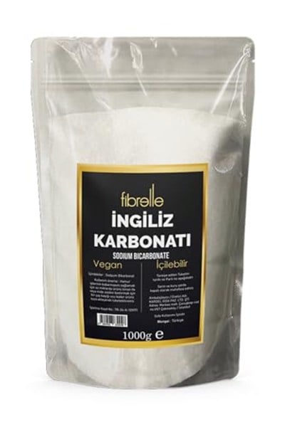 Fibrelle İngiliz Karbonatı/Katkısız/Doğal/Vegan/İçilebilir - 1Kg(1000G)