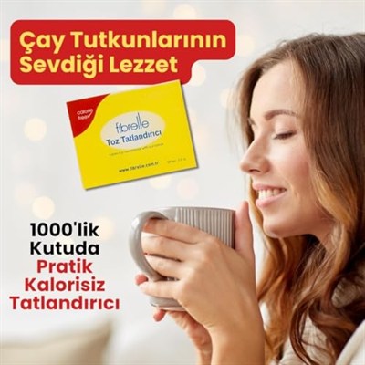 Fibrelle Ultra Plus Tatlandırıcı 1000 Adet Saşe Ambalaj 0,5 gr Toz