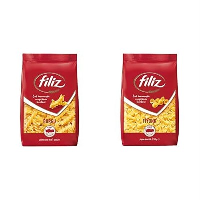 Filiz Burgu Makarna 500 g+Filiz Fiyonk Makarna 500 g