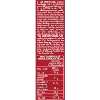 Filiz Erişte 500 g.