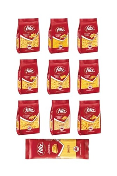 FİLİZ-Makarna 500 gr 10 Lu Karma Paket